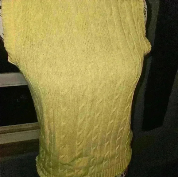 Pierre Cardin Womans Turtleneck Sleeveless Cable Knit Sweater Size S - Picture 3 of 11